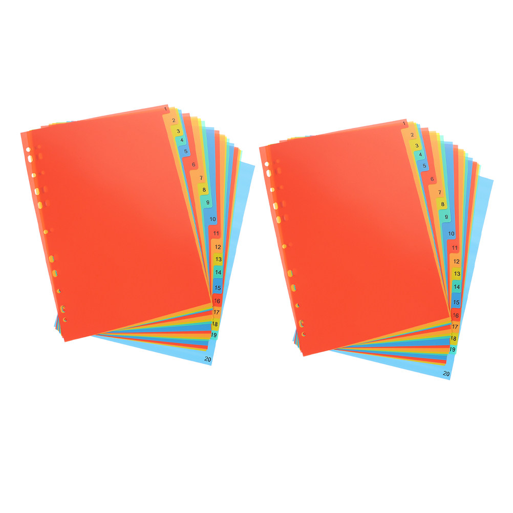 Tab Divider A4 - ファイル整理セット2個。書類やオフィス用品の整理に。ハロウィン、クリスマス、新年のデザイン。バインダー用仕切り、ルーズリーフノート用仕切り、A4サイズ。