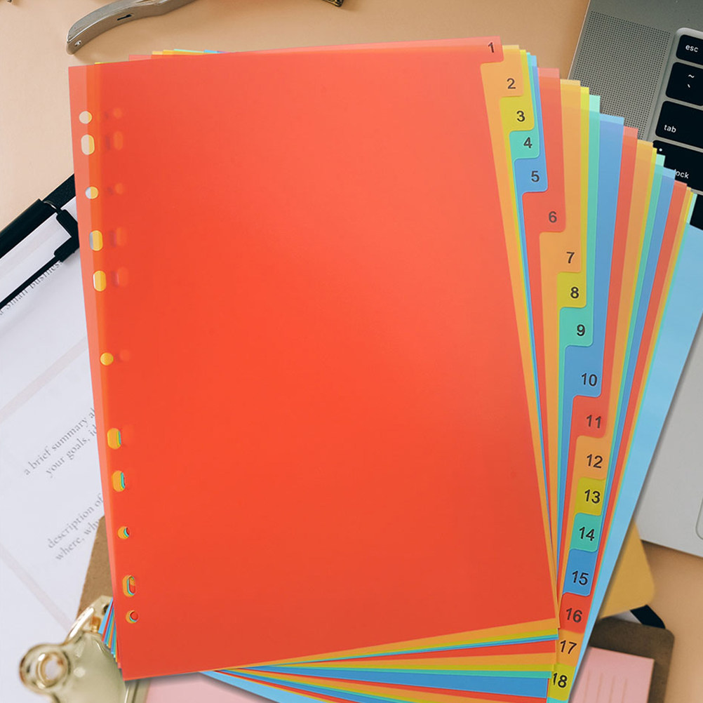 ファイル整理セット2個。書類やオフィス用品の整理に。ハロウィ - Tab Divider A4 のレビューと価格