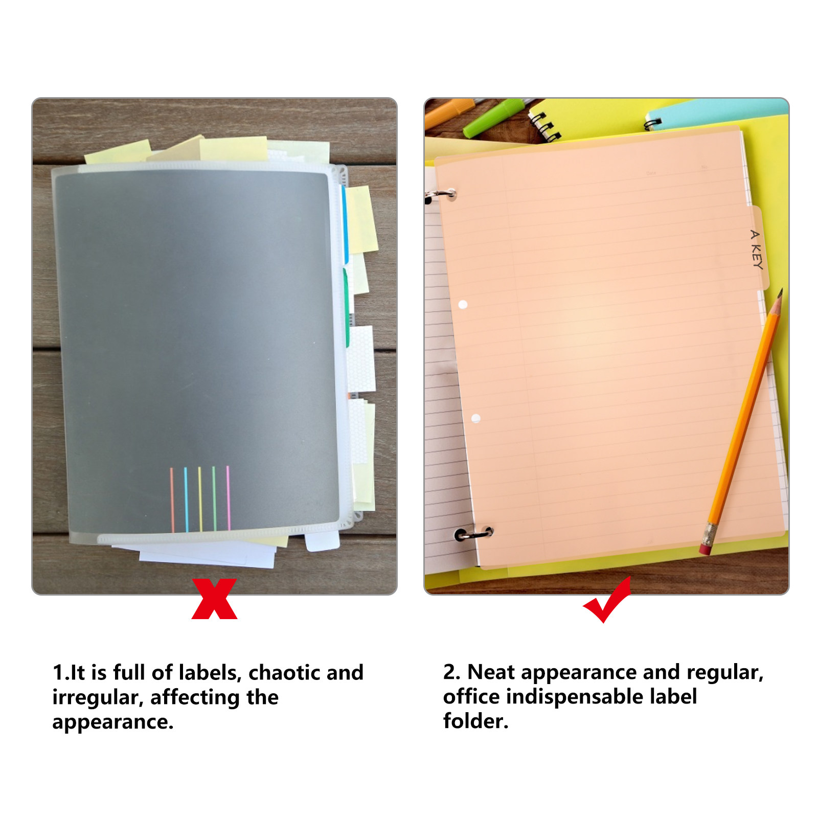 プロ仕様のプラスチック製インデックス・ディバイダー（仕切り） - Tab Divider A4 のレビューと価格