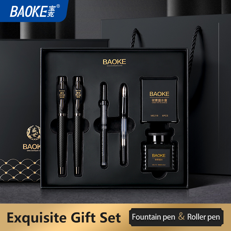 BAOKE T18/T19/T20 ブラックグレー万年筆ギフ - Fountain Pen Bottled Ink のレビューと価格